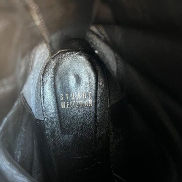 Stuart Weitzman Mackinac Leather Booties Size 8.5 - Picture 10 of 11